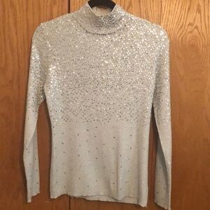 Once 1 again Metallic Beaded Top Size Xtra Large